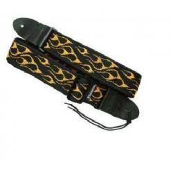 Correas Guitarra Correa Dunlop D3811 Antorcha Amarillo Naranja