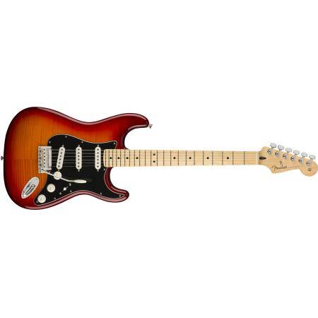 Guitarras Eléctricas Fender Player Stratocaster Plus Top MN Guitarra Eléctrica Aged Cherry Burst