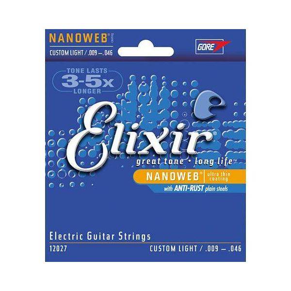 Elixir Cuerdas Eléctrica Custom Light 009-046