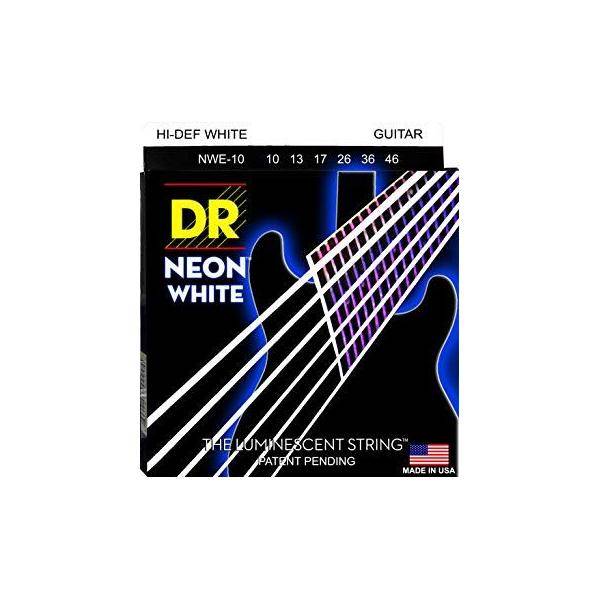 Juego 0XNWE10 Dr Cuerdas Guitarra Eléctrica Neon White 10-46