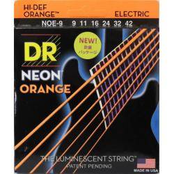 Cuerdas Guitarra Eléctrica Dr Juego 0XNOE9 Cuerdas Guitarra Eléctrica Neon Orange 9-