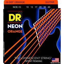 Cuerdas de Guitarra Eléctrica Juego Dr Cuerdas Guitarra Electrica Neon Orange 10-46