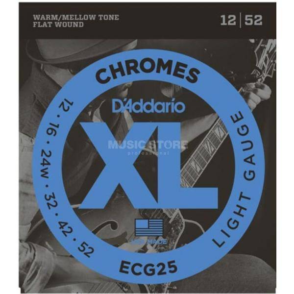 Cuerdas Guitarra Eléctrica D´Addario ECG25 - Chromes Light
