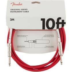 Cables para Instrumentos Fender Original 3M Cable Instrumento Fiesta Red