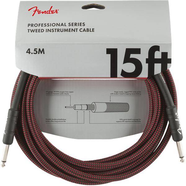 Fender Pro 4,5M Cable Instrumento Red Twd