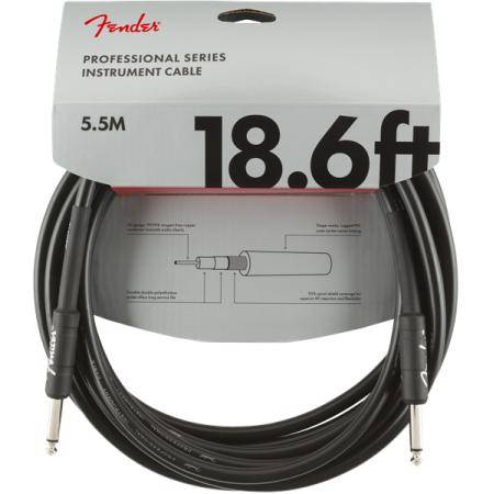 Cables para Instrumentos Fender Pro 5,5M Cable Instrumento Negro