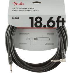 Cables para Instrumentos Fender Pro 5,5M Ang Cable Instrumento Negro