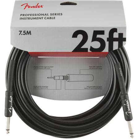 Cables para Instrumentos Fender Pro 7,6M Cable Instrumento Negro