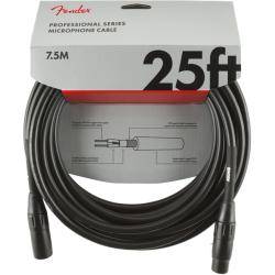 Cables para Micrófonos Fender Pro 7,5M Micrófono Cable Negro