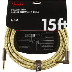 Cables para Instrumentos Fender Deluxe 4,5M Angl Cable Instrumento Twd