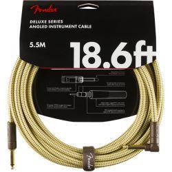 Cables para Instrumentos Fender Deluxe 5,5M Angl Twd Cable Instrumento