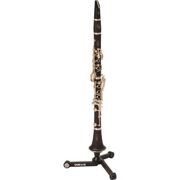 Soporte de clarinete Portátil de metal ligero Clarinete Flauta Oboe Soporte plegable Soporte de soporte de 4 pies 