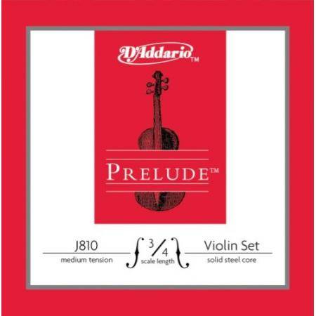 Cuerdas para instrumentos de arco JUEGO DADDARIO VIOLIN PRELUDE J810 3/4 MED