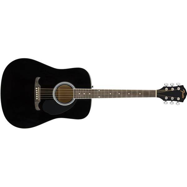 Fender FA125 Dreadnought Negra Guitarra Acústica