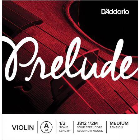 Cuerdas para instrumentos de arco D´Addario J81212 Prelude 1/2 La Cuerdas De Violín