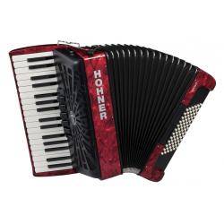 Acordeones Hohner Bravo Iii 72 Silent Acordeón Rojo