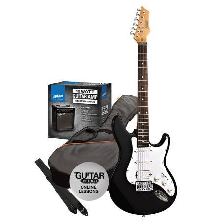 Pack guitarra eléctrica Ashton SPAG232LBK Lh Negro Pack Guitarra Eléctrica