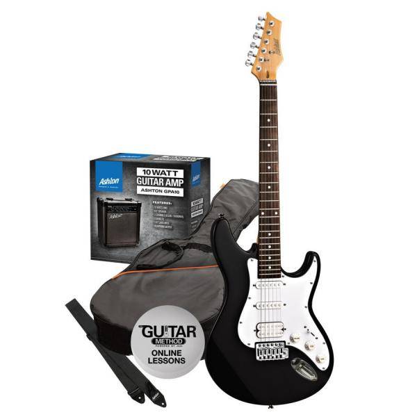 Ashton SPAG232MBK Pack Guitarra Eléctrica Negro