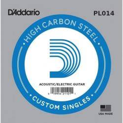 Cuerdas de Guitarra Eléctrica D´Addario PL014  Cuerda Suelta Eléctrica Y Acústica 0.14