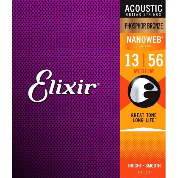 Elixir Cuerda Para Guitarra Acústica Phos BR13-56