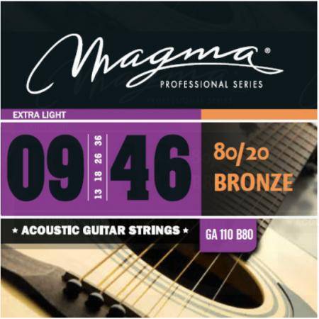 Cuerdas Guitarra Acústica Magma GA100B80 Juego De Cuerdas De Guitarra Acústica