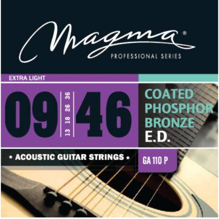 Accesorios Magma GA110P Juego De Cuerdas De Guitarra Acústica