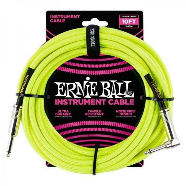 Ernie Ball 6080 Cable Instrumento 3M Codo Yellow