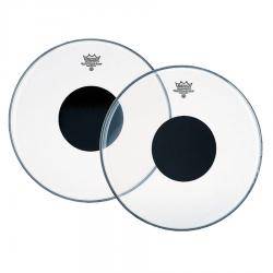 Accesorios de percusión y baterías Remo Controlled Sound Clear Black Dot 15" Parche Batería