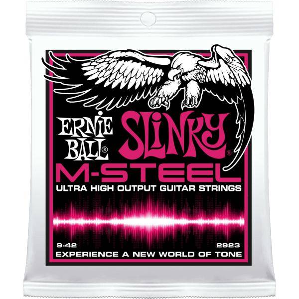 Ernie Ball EB2923 Juego Cuerdas Guitarra Eléctrica Slinky M-Steel