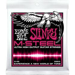 Productos Club Membership Ernie Ball EB2923 Juego Cuerdas Guitarra Eléctrica Slinky M-Steel