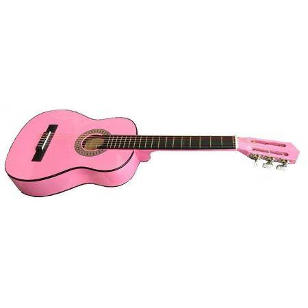 Guitarra Infantil Rocio C7PK Guitarra Clásica C7N 1/2 Cadete 85 Cms Rosa
