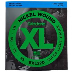 Cuerdas Bajo D´Addario EXL220 Xl Cuerdas De Bajo Eléctrico