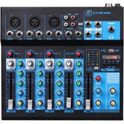 Mesa de Mezclas  Oqan Mixer Q5 Mk2 Usb Mesa Mezclas 5 Canales