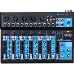 Mesa de Mezclas  Oqan Mixer Q7 Mk2 Usb Mesa Mezclas 7 Canales
