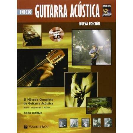 Libros Inicio Guitarra Acústica Metodo Completo + Cd Horn