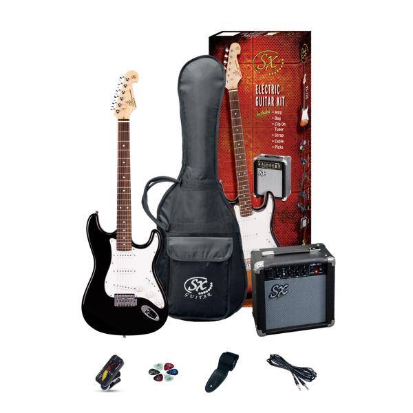 SX SE1 Pack Guitarra Eléctrica Negro