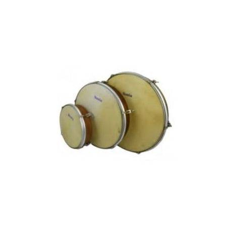 Pequeña percusión Samba Juego 3 Panderos Piel (20,25,30 Cm)