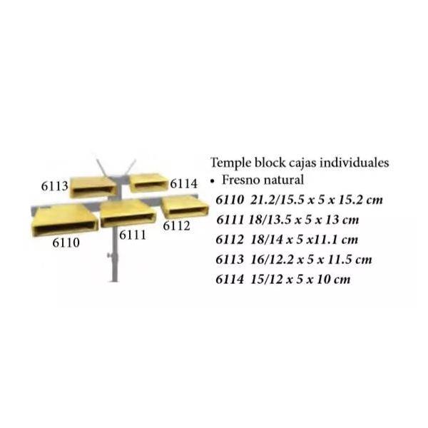 Samba Temple Block 18/14X5X11,5Cm Natural