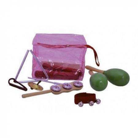 Pequeña percusión Samba Lote 8 Instrumentos Con Bolsita Incluida