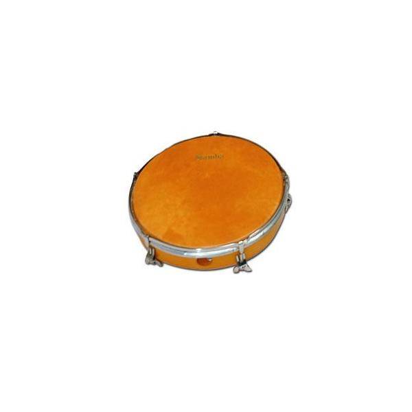 Samba Pandero De Piel 25,4Cm/10" Naranja
