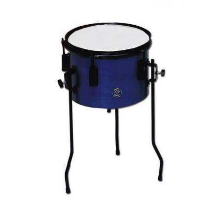 Pequeña percusión Samba Timbal 25X18 Parche Poliéster Azul