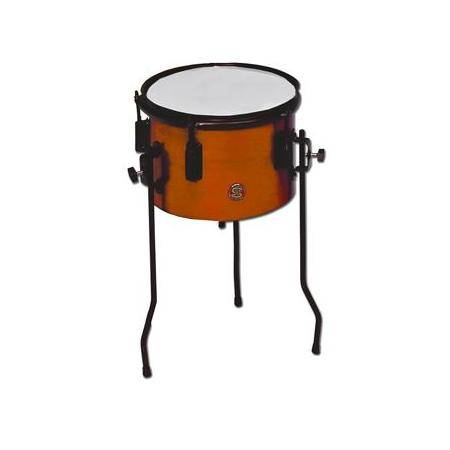 Pequeña percusión Samba Timbal 25X18 Parche Poliéster Naranja