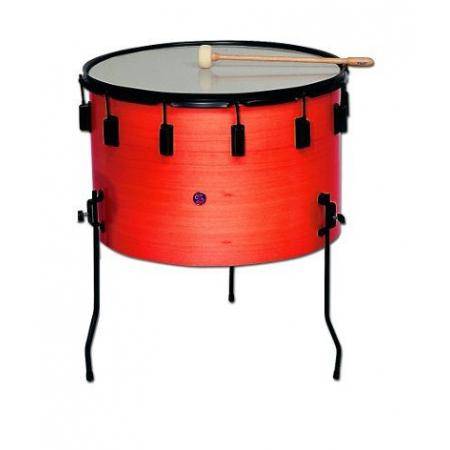 Pequeña percusión Samba Timbal 50X36Cm Parche Poliéster Rojo