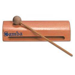 Instrumentos de Pequeña percusión Samba 6021OSM Caja China Haya Plana Naranja