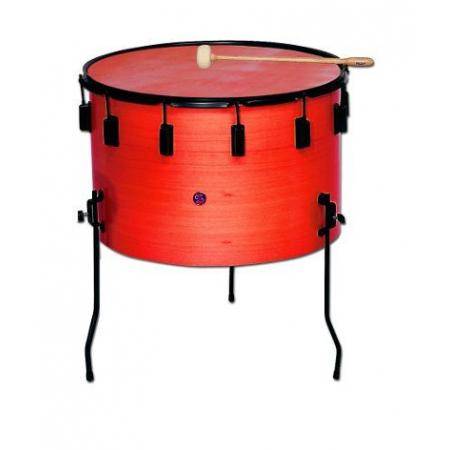 Pequeña percusión Samba Timbal 35X22 Cm Parche Piel Rojo