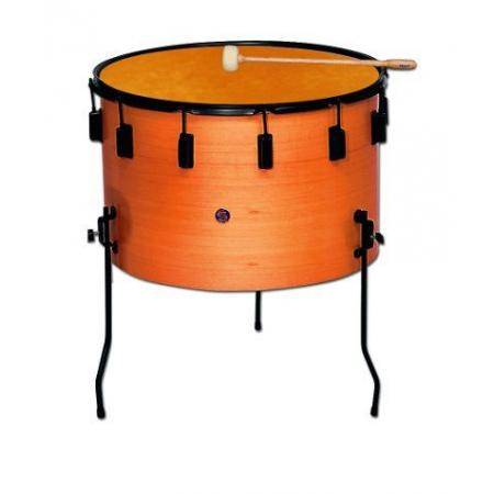 Pequeña percusión Samba Timbal 40X25 Cm Parche Piel Naranja