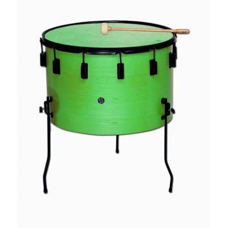 Pequeña percusión Samba 9715GSM Timbal 40X25 Cm Parche Piel Y Maza Verde