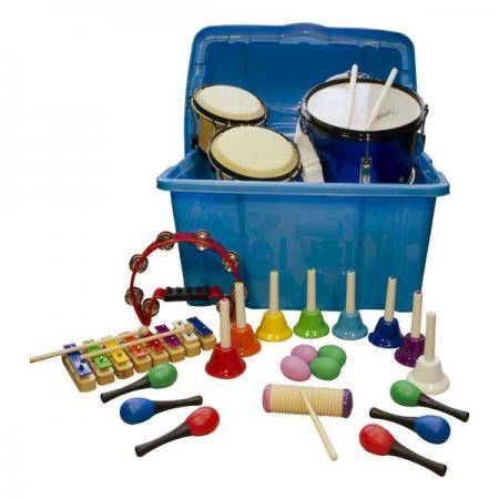 Pequeña percusión Samba Lote Basic Escuela Baúl Incluido