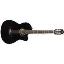 Guitarras Electroclásicas Fender CN140SCE Negra Guitarra Electroclásica