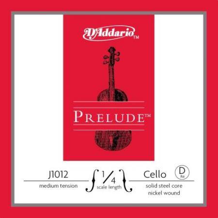 Cuerdas para instrumentos de arco Cuerda Daddario Cello Prelude D J1012 1/4 Med
